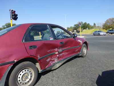 Motor car accident in South Africa