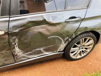 Motor car accident in South Africa