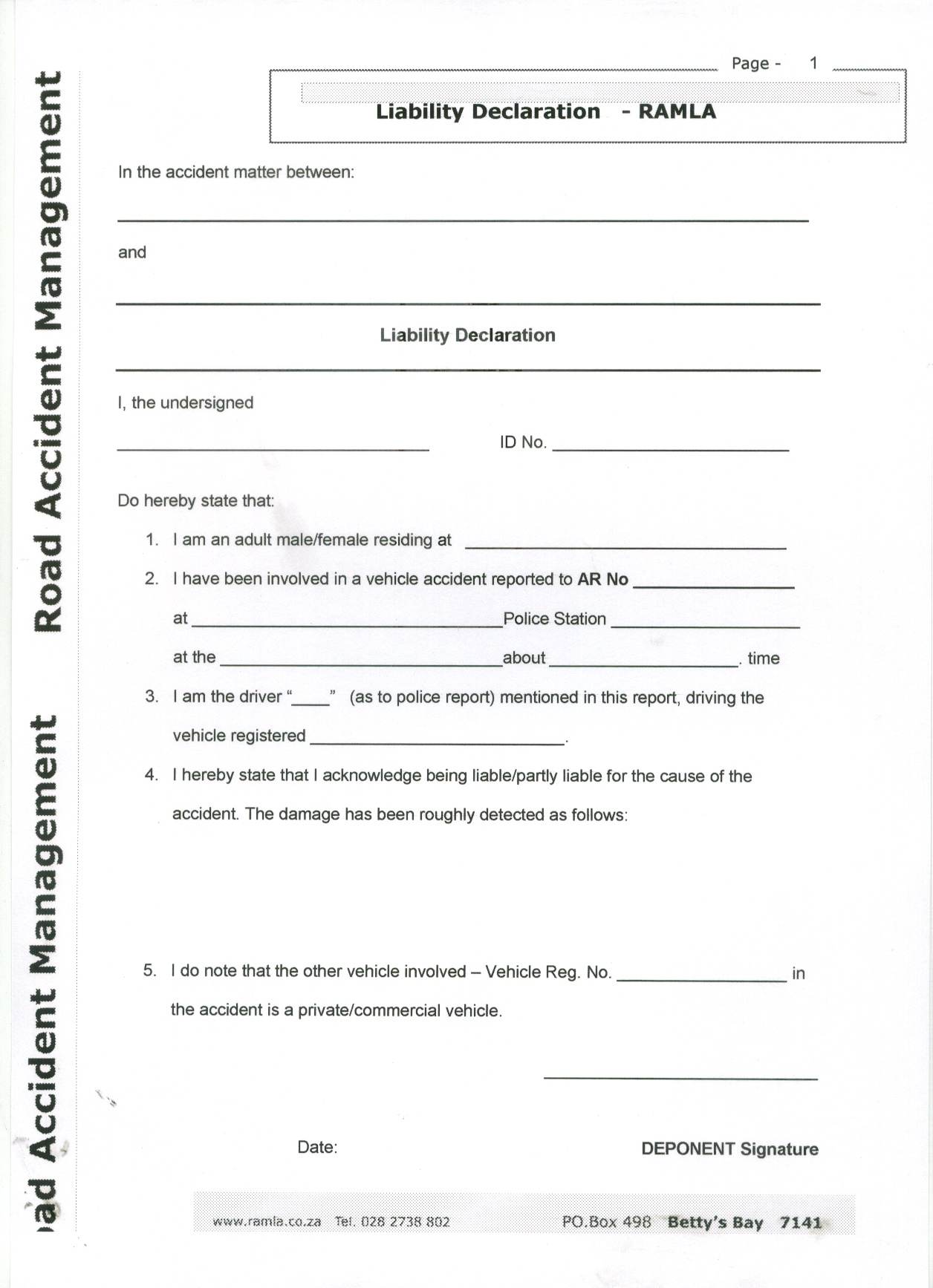 Liability Forms